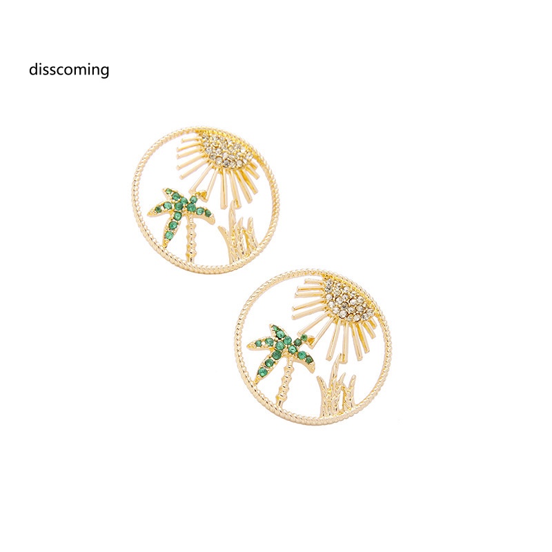 Áo Khoác SL SL Kiểu Dáng Trẻ Trung Năng Động| Đôi Bông Tai Khoen Tròn Họa Tiết Lá Dừa Thời Trang Cho Nữ