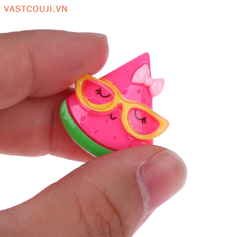 Bộ 10 Mô Hình Trái Cây Mini Bằng Nhựa Dùng Trang Trí Sổ Tay DIY