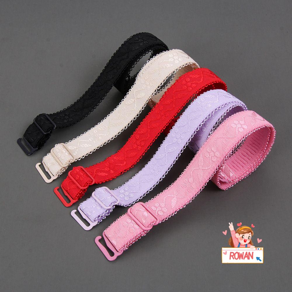 ROWANS Set 2 Cặp Dây Áo Ngực Co Giãn Có Thể Tháo Rời Thêu Họa Tiết Xinh Xắn