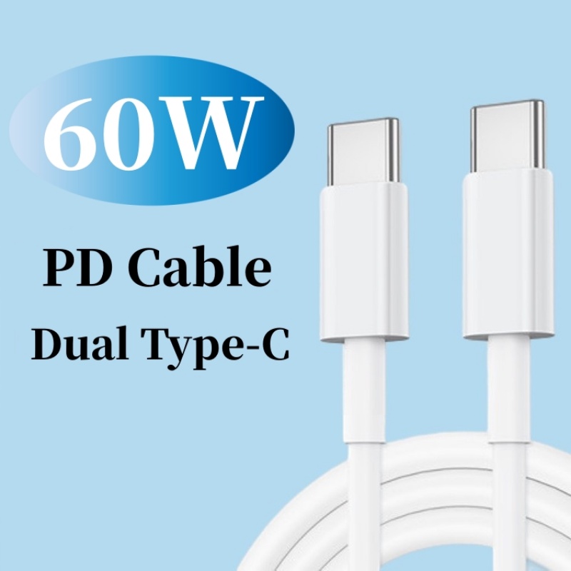 Dây Cáp Sạc Nhanh 1m / 1.5m / 2m 60W Hai Đầu Loại C PD Tiện Dụng