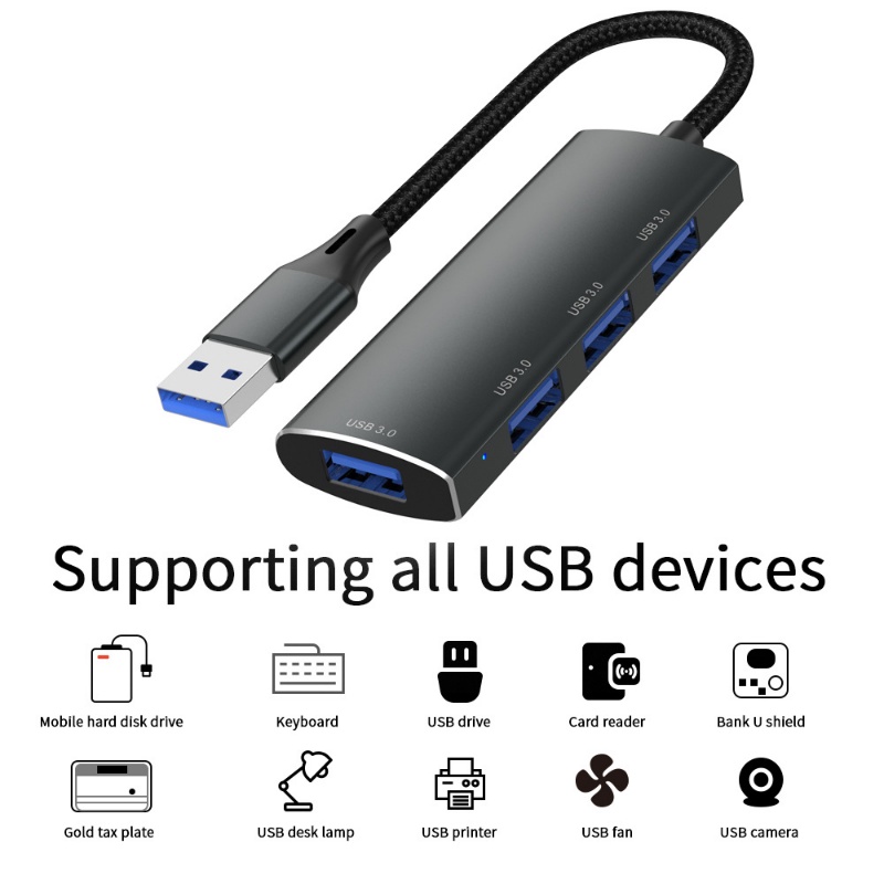 Bộ Chia USB-A / USB C Sang USB 2.0 3.0 4 Trong 1 Tốc Độ Cao Cho Mac Laptop Máy Tính