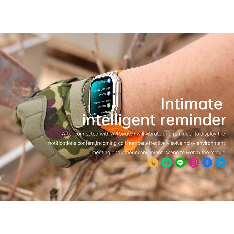 Đồng Hồ Thông Minh k57 pro 1.96inch ips 40mah ip68 Theo Dõi Nhịp Tim Chống Thấm Nước