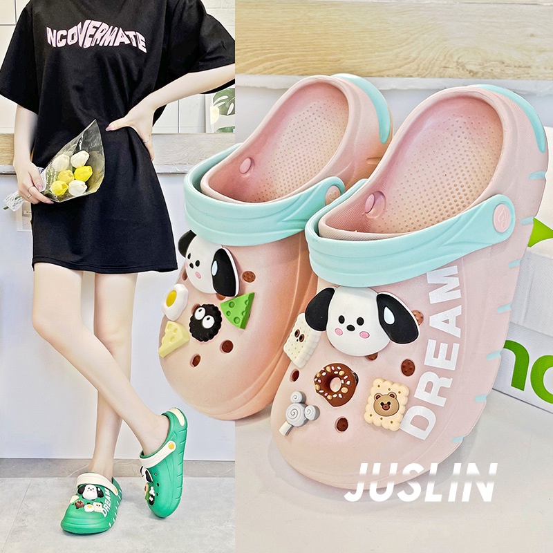 JUSLIN dép dép nữ dép bánh mì nữ dép bánh mì nữ 2023 NEW 062501