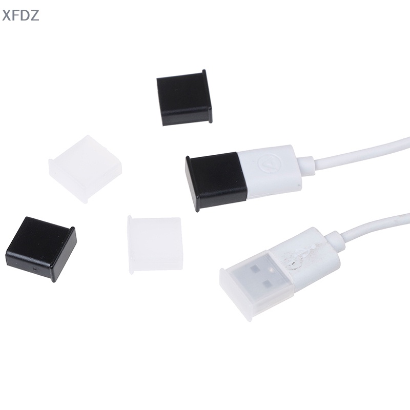 Set 10 Nắp Nhựa Đậy Ổ Cắm USB Chống Bụi Bảo Vệ An Toàn
