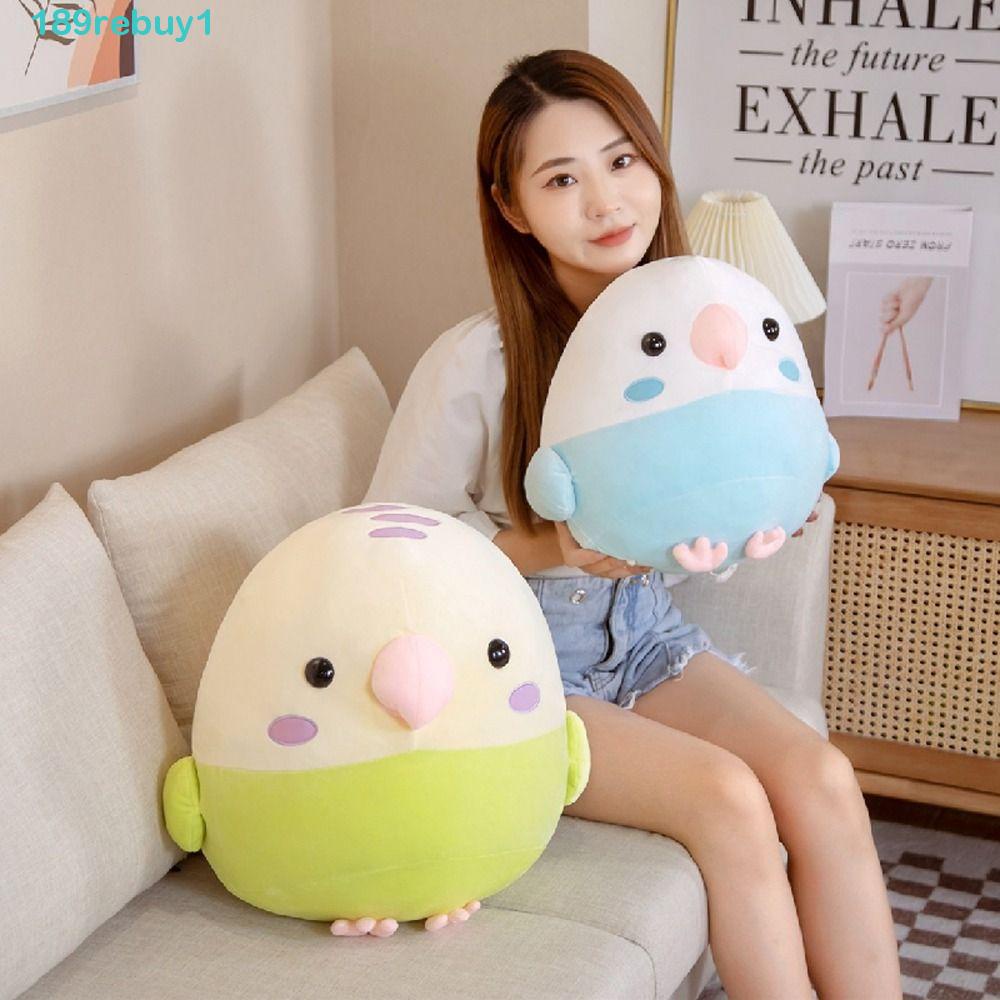 REBUY1 Chú Vẹt Nhồi Bông Mềm Mại Đáng Yêu Trang Trí Nhà Cửa