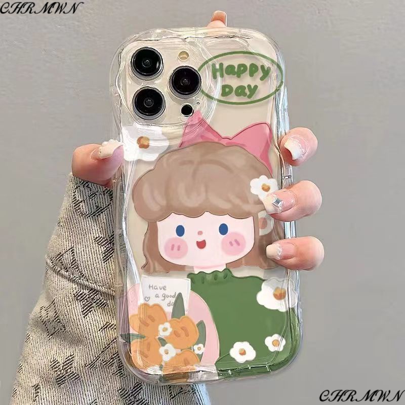 Ốp Điện Thoại Silicon Dẻo Họa Tiết Hoạt Hình Cô Gái Dễ Thương Cho Iphone13Promax X118P 14 12 6xriPhone13ProMax