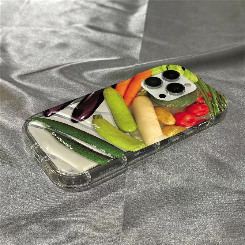 Ốp Điện Thoại Mềm Trong Suốt In Hình Rau Củ Quả Cho Iphone 14Promax 1312 / 11 7 / 8plus xr / sins 2PIA