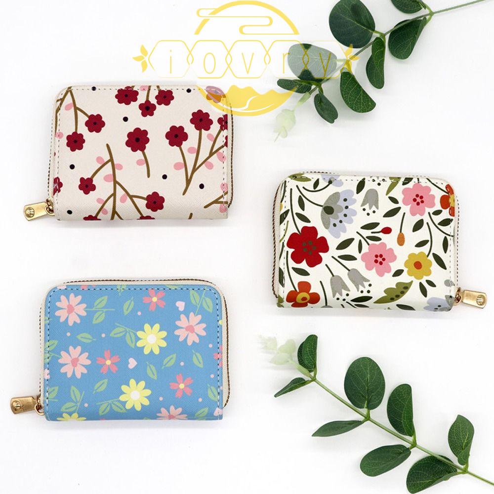 Ví Da PU Họa Tiết Hoa Thời Trang Cho Nữ