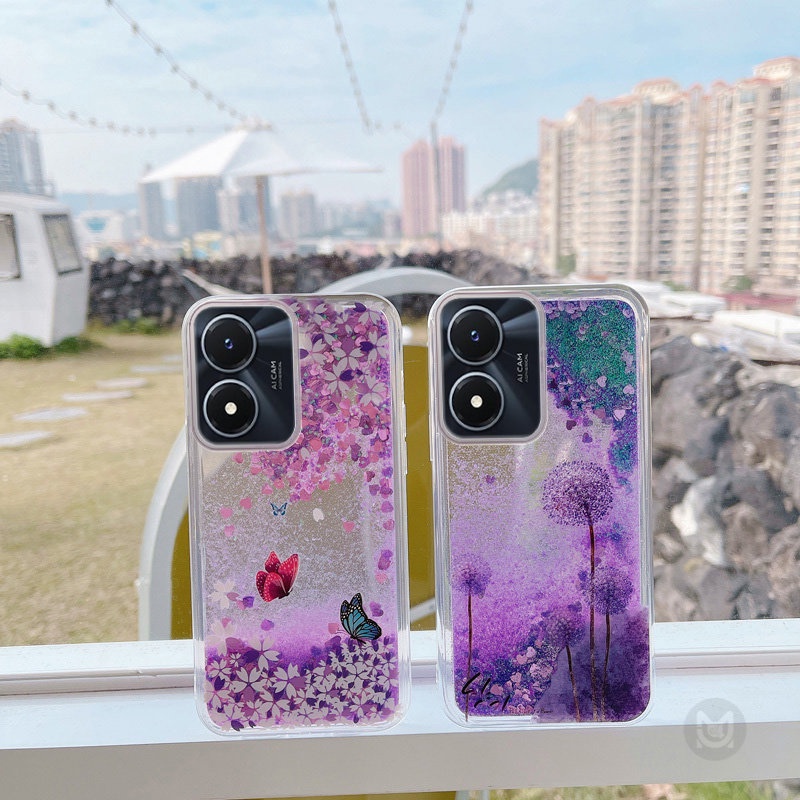 Ốp Điện Thoại Kim Tuyến Nước Cho vivo v27e v25e v23e v20se v21e v11i v19 v20 v23 v25 v21 v11 v15 v17 x50 x60 x70 x80 x90 pro