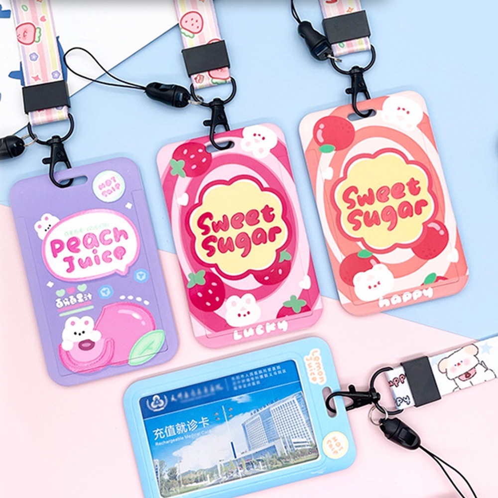 Dây Đeo Thẻ Siêu Bền Chống Thất Lạc Họa Tiết Hoạt Hình Dễ Thương