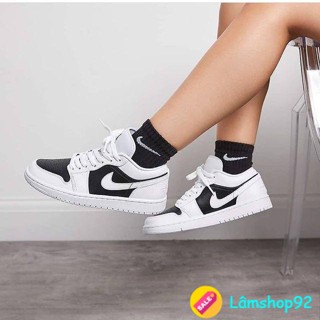 Giày Jordan Low Trắng Đen Cổ Thấp Bản Quản Châu Cao Cấp - Giày thể thao Sneakers AIR JORDAN 1 Low Black and White 202023