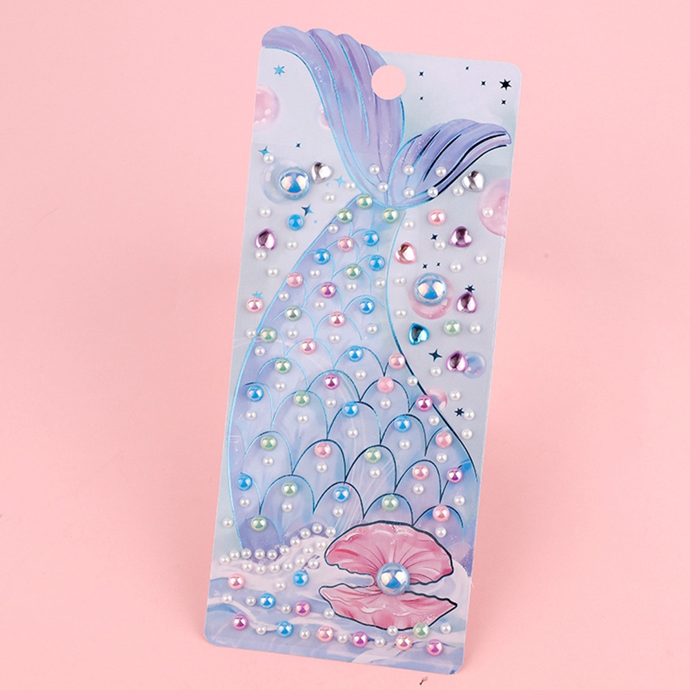 Miếng Dán Acrylic Hình Nàng Tiên Cá 3D Nhiều Màu Sắc Thời Trang