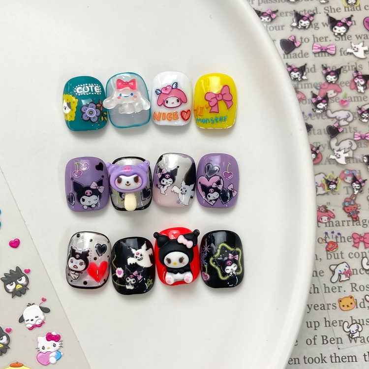 Charm Thú Hoat Hình KEM SANRIO NHŨ Trang Trí Móng Tay Đáng Yêu