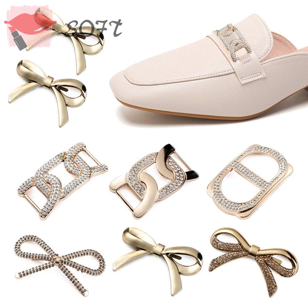 SOFTNESS Khóa Kim Loại Dùng Trang Trí Giày Dép Tiện Dụng
