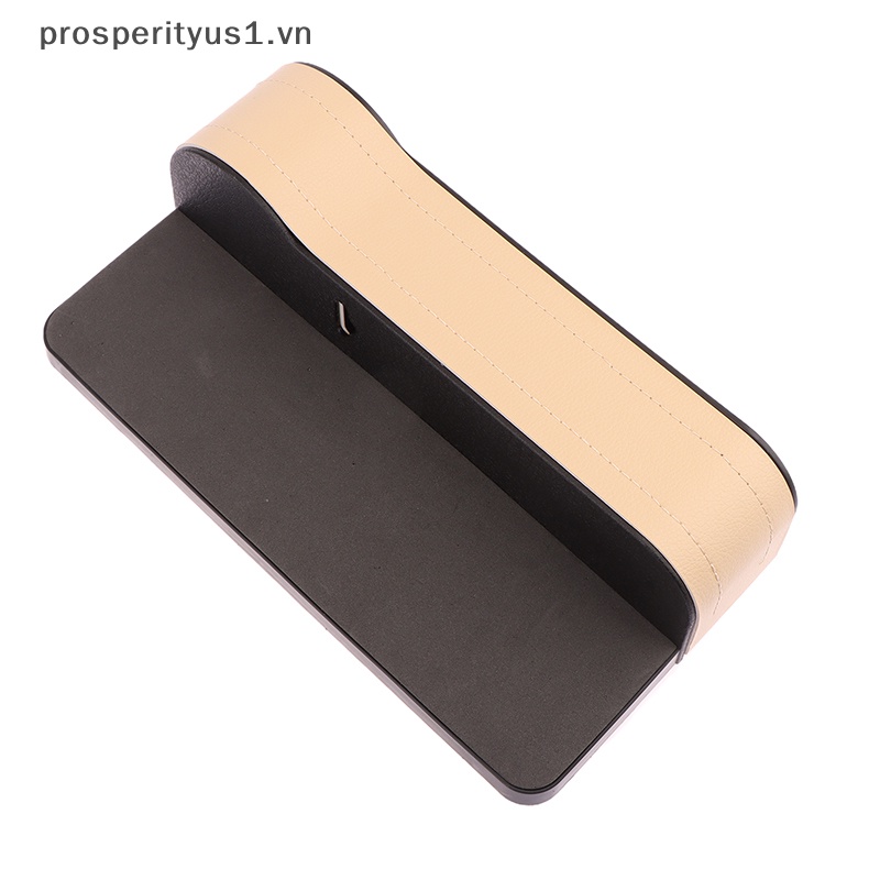 [prosperityus1] Hộp Đựng Cốc / Điện Thoại / Thẻ Bằng Da Gắn Khe Hở Ghế Ngồi Xe Hơi Chống Rò Rỉ [VN]