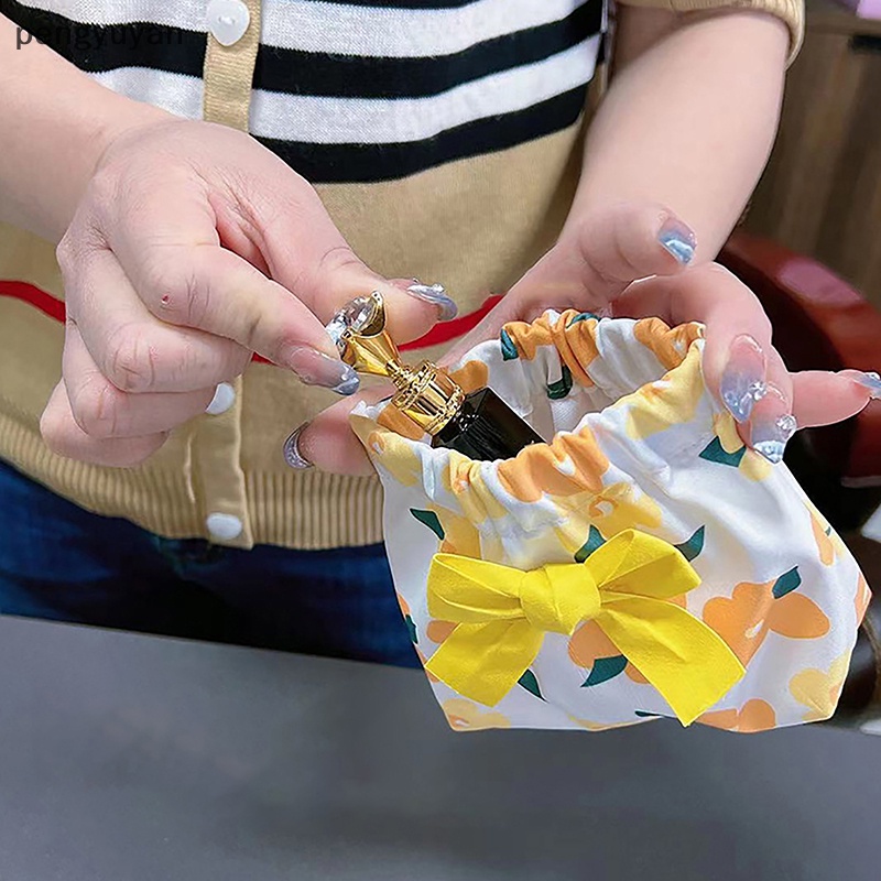 [pengyuyan] Ins Túi Đựng Mỹ Phẩm Thẻ Tai Nghe Son Môi Tự Động Đóng Sắp Trang Sức Đi Du Lịch [Mới]