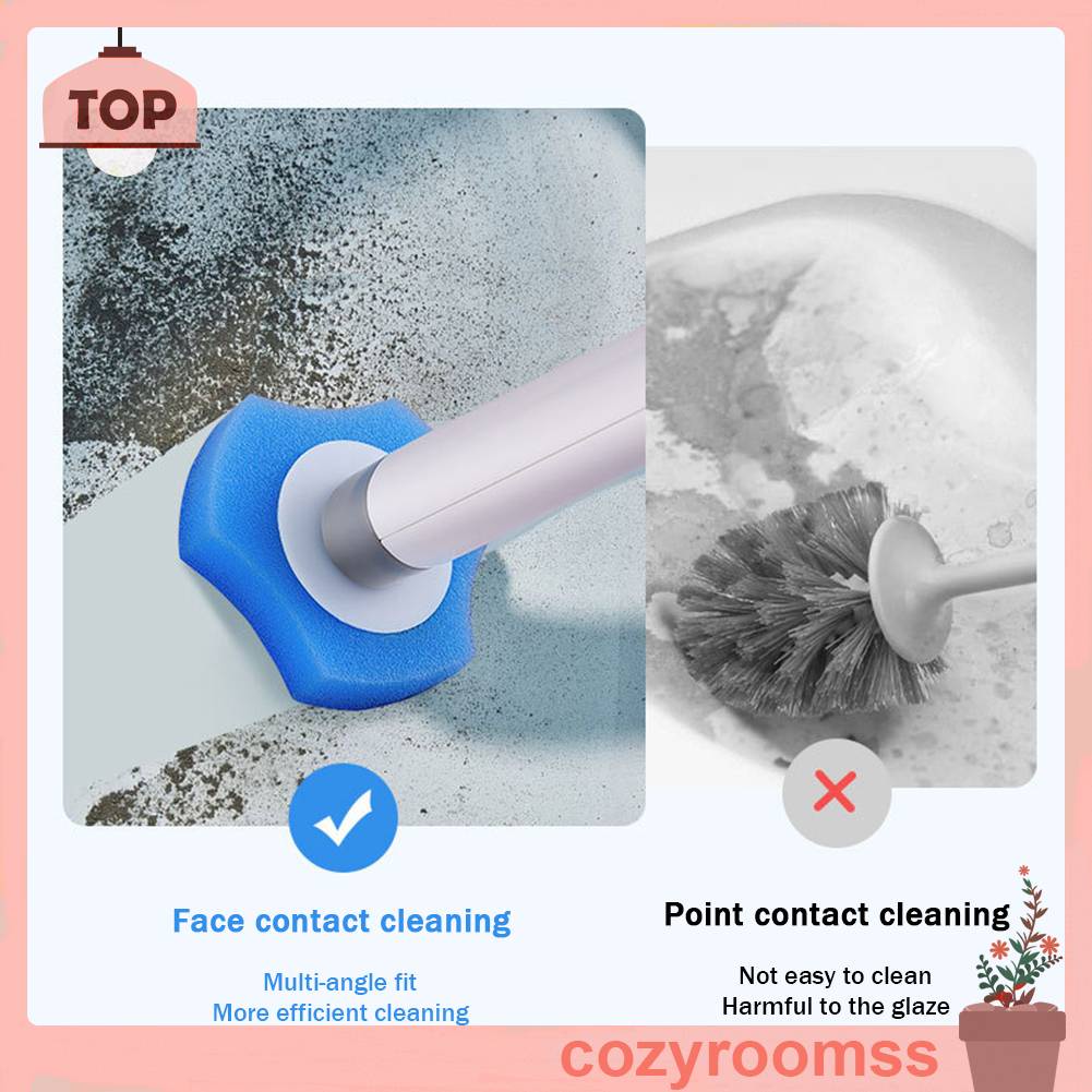 Set 10 Đầu Cọ Vệ Sinh Toilet Dùng Một Lần Tiện Dụng