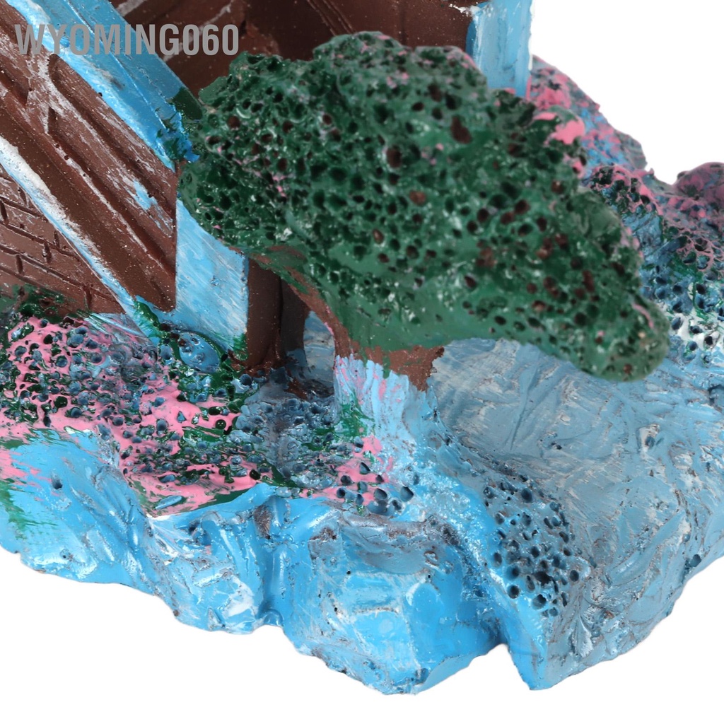 Wyoming060 Bể Cá Vòm Cầu Mô Phỏng Trang Trí Nhựa Vật Cho Cảnh Quan