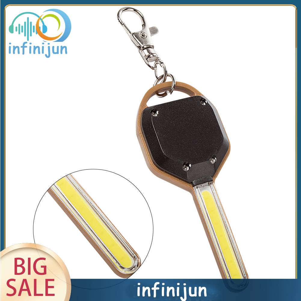 Móc Khóa Đèn Pin LED COB Mini Hình Chìa Khóa