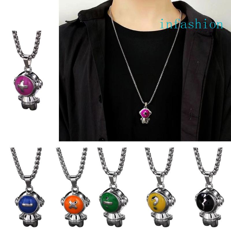 Vòng cổ Mặt Titan Khắc Chữ Her Friendship / Phi Hành Gia Dành Cho Cặp Đôi