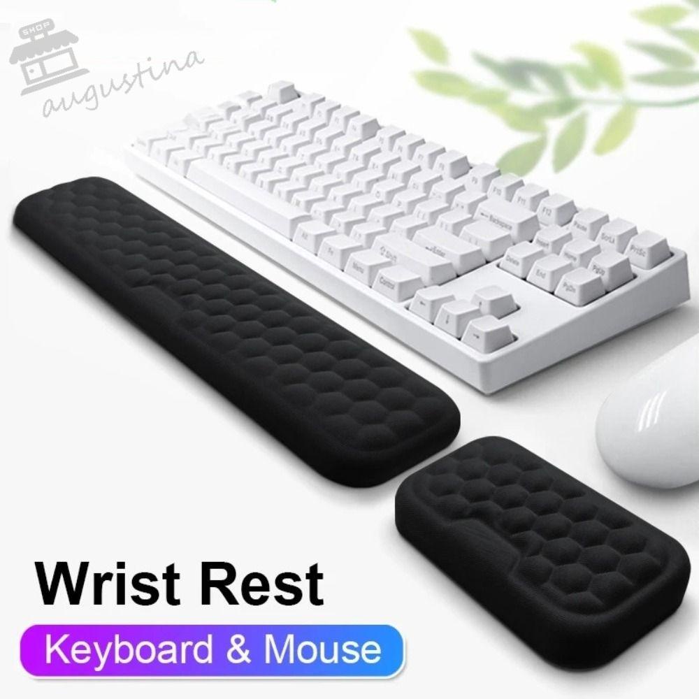 Đệm Lót Chuột Và Bàn Phím AUGUSTINA Kết Cấu Cotton Mềm Mại Bảo Vệ Cổ Tay Cho Notebook