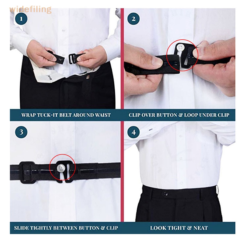 1 Dây Đai Giữ Áo Sơ Mi Chống Nhăn / Trượt Có Thể Điều Chỉnh