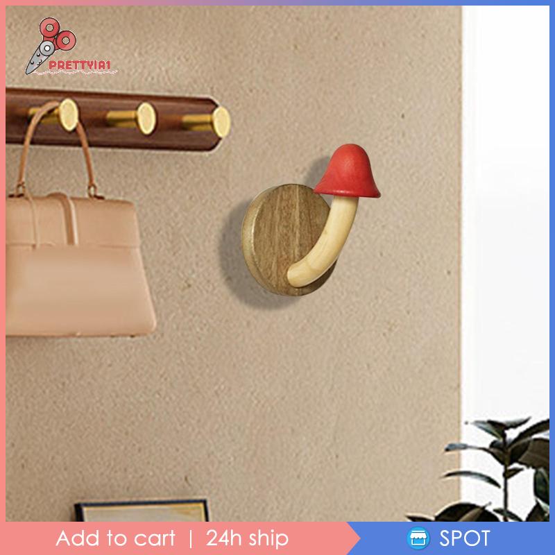 Móc Treo Áo Khoác / Mũ / Túi Xách Bằng Gỗ Kiểu Dáng Dễ Thương Tiện Dụng