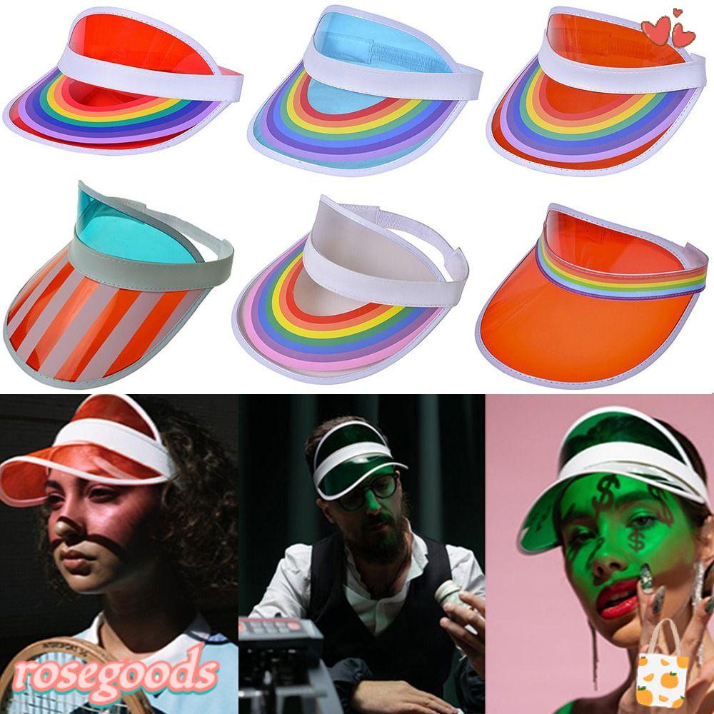 ROSE Mũ Lưỡi Trai Bằng Nhựa Phong Cách Thể Thao Thời Trang Mùa Hè Cho Nam Và Nữ