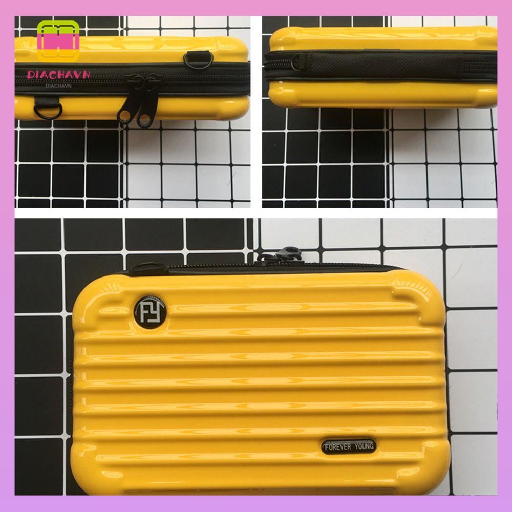 DIACHAVN Túi Đựng Mỹ Phẩm Mini Vỏ Cứng Cao Cấp Tiện Lợi Dễ Sử Dụng