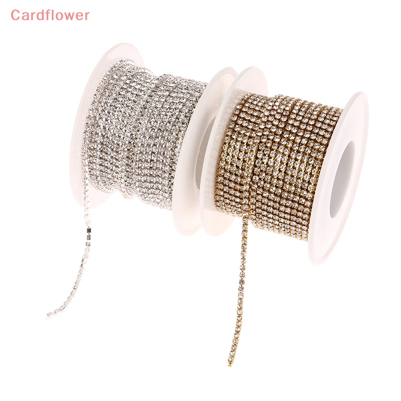 1 Cuộn 10M Dây Hạt Pha Lê Lấp Lánh 2.0mm Tự Trang Trí Quần Áo Mới