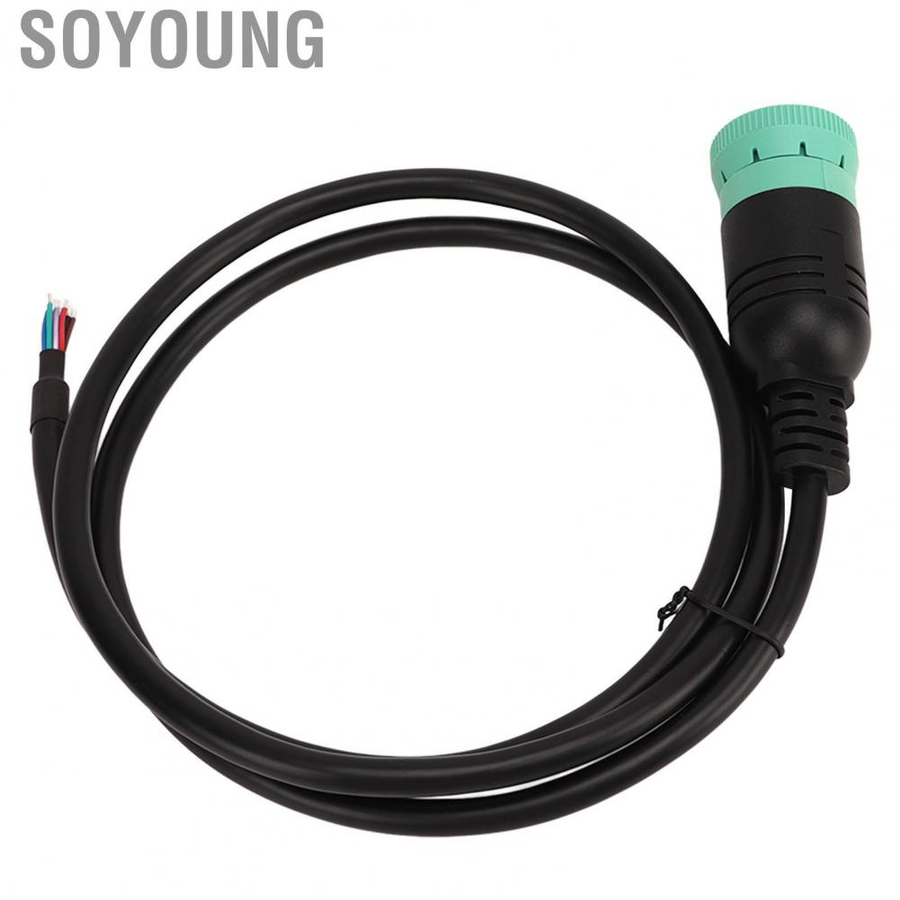 Soyoung J1939 9pin Female To Open Cable Diagnostic Adapter High Stability for Vehicle