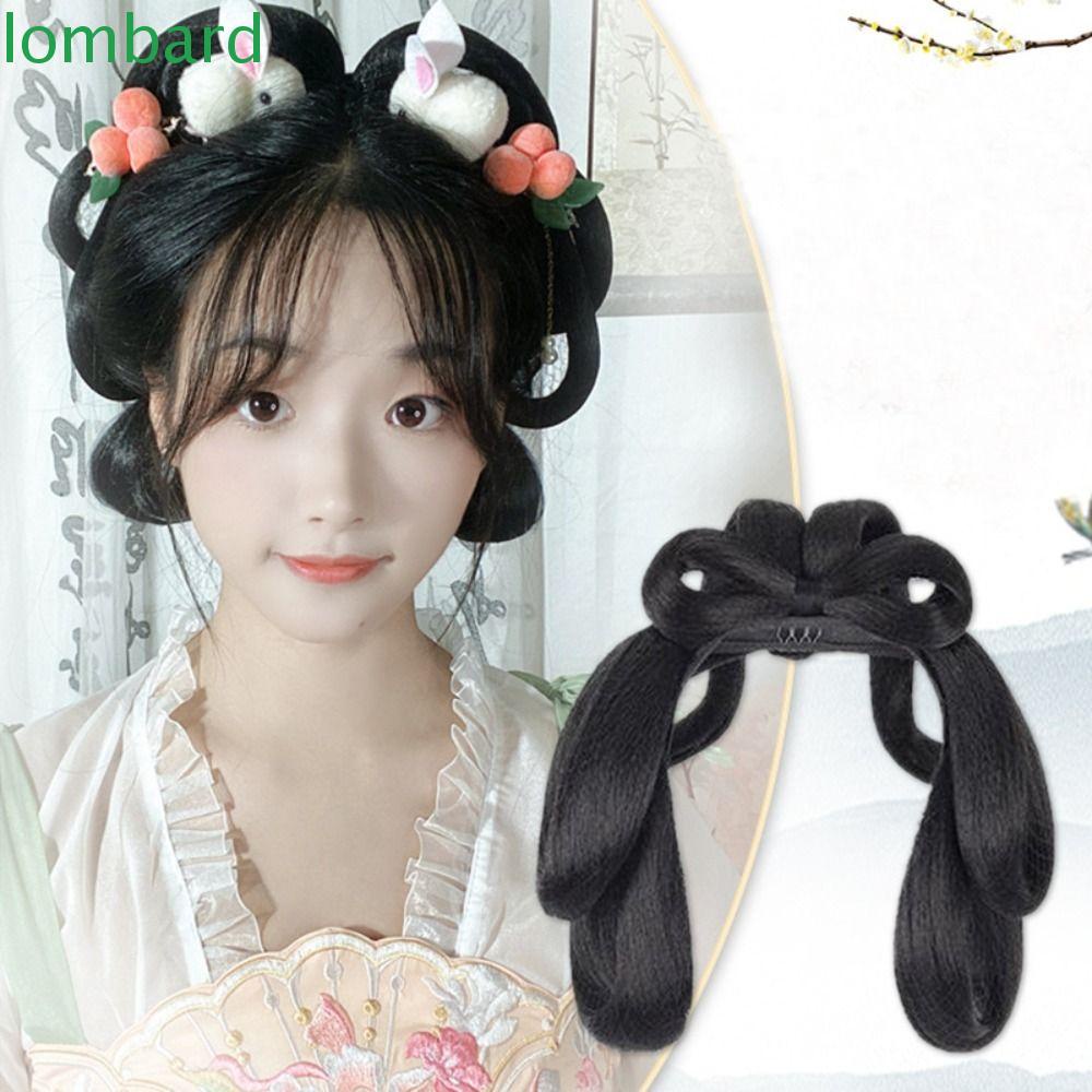 LOMBARD Tóc Giả Bằng Sợi Tổng Hợp Tự Nhiên Dễ Thương Dành Cho Nữ