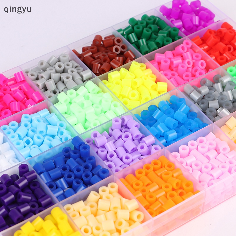 Set 24 Hạt Hama 5mm Tự Làm Đồ Chơi 3D Cho Bé