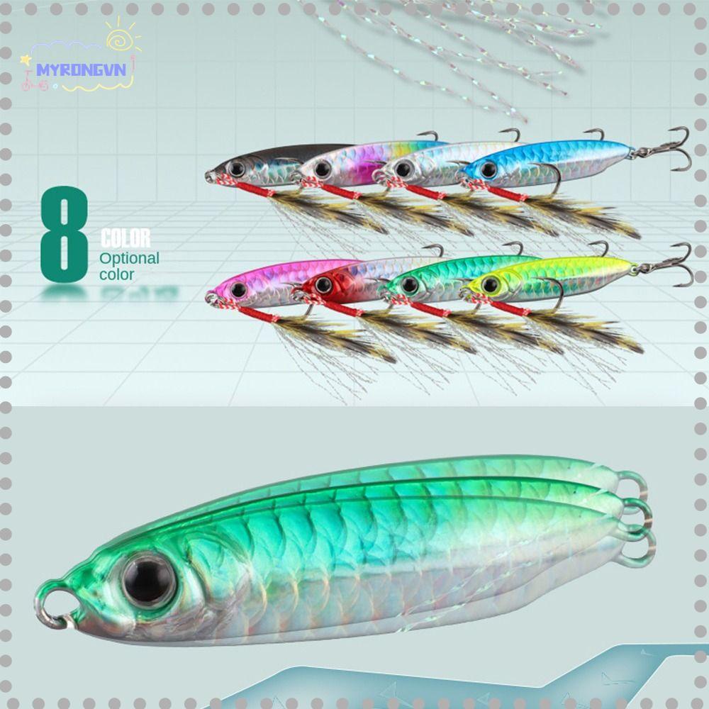 MYRONGVN Hộp 5 Mồi Giả Câu Cá Bằng Kim Loại 7 / 10 / 15 / 20 / 25 / 30G