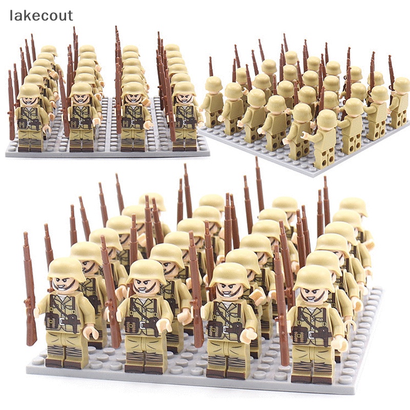 Lt Khối Đồ Chơi Lắp Ráp Mô Hình Quân Đội Đức Liên Xô US UK China Bricks hye