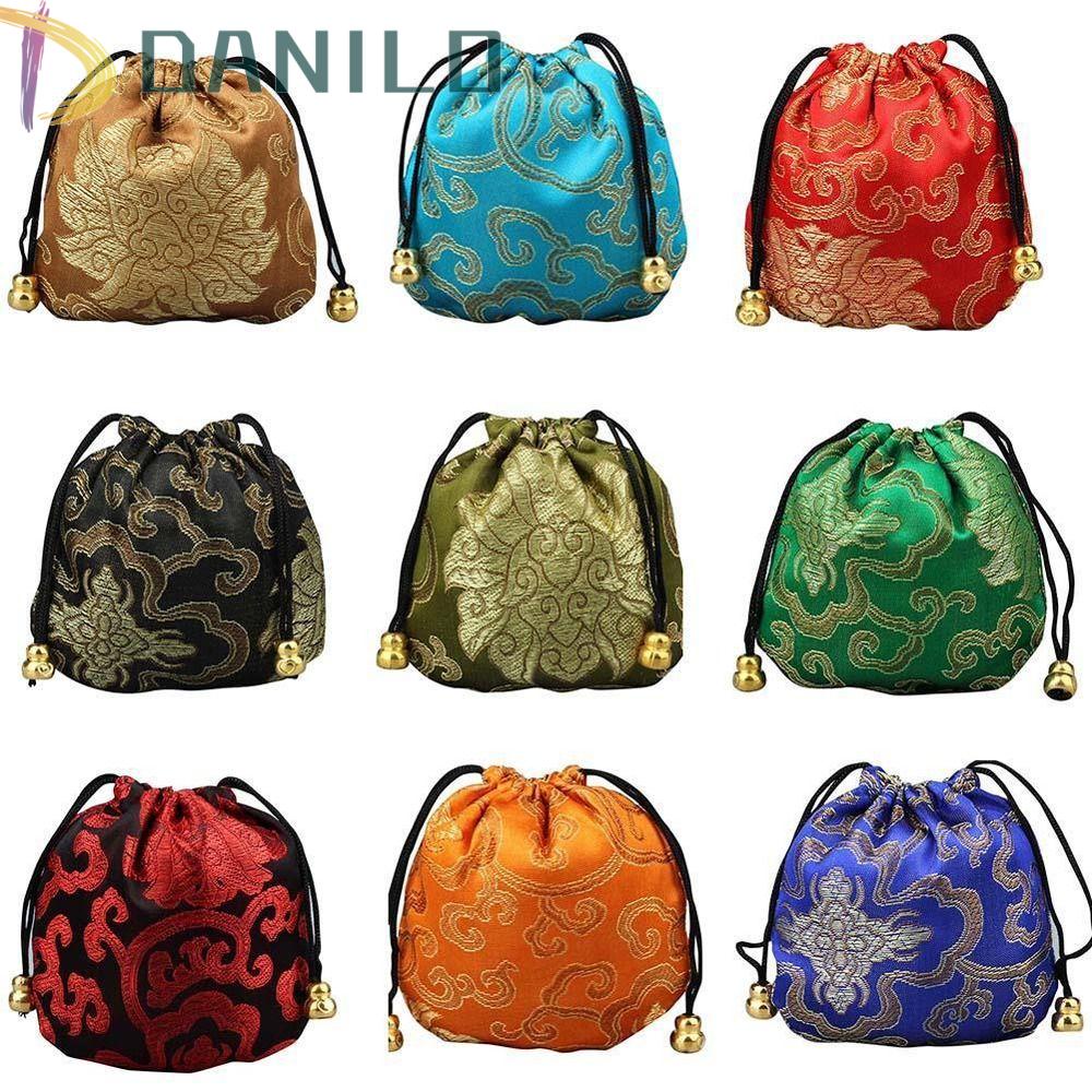 DANILO Túi Dây Rút Đựng Trang Sức Đa Năng Tiện Dụng Cho Nữ Ốp