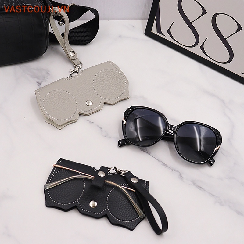 Túi Da PU Đựng Mắt Kính Chống Áp Lực VASTJI 2023 Tiện Dụng