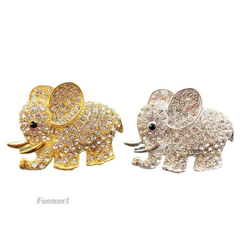 Kẹp Điều Hòa Xe Hơi Hình Voi Đính Đá Sang Trọng