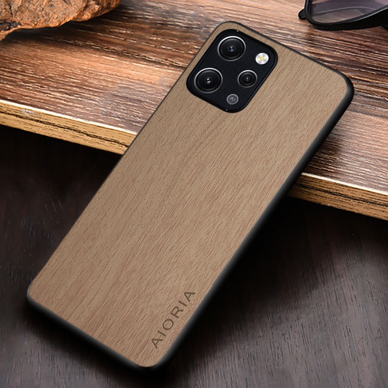 Ốp Bao Da Điện Thoại Họa Tiết Vân Gỗ Cho xiaomi redmi 12 4g 5g xiaomi redmi 12 5g 4g