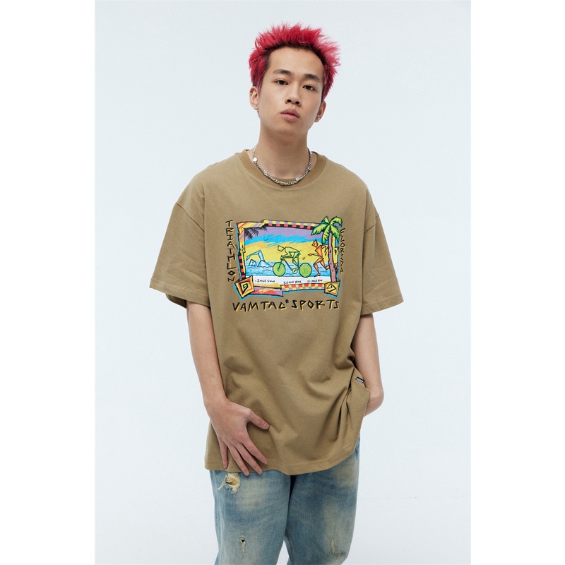 Áo Thun Tay Ngắn VAM-Ac88-2023 Thời Trang Xuân Hè Chất Lượng Cao