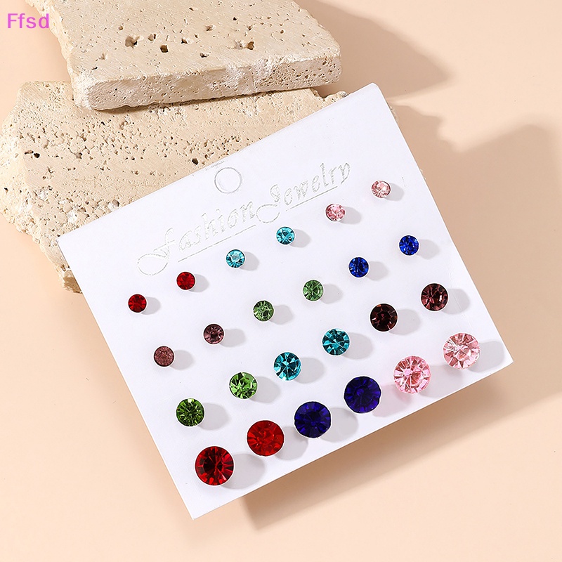 {Ffsd} Bộ Khuyên Tai Pha Lê Và Hạt Ngọc Trai Dành Cho Nữ * Hàng Bán Chạy