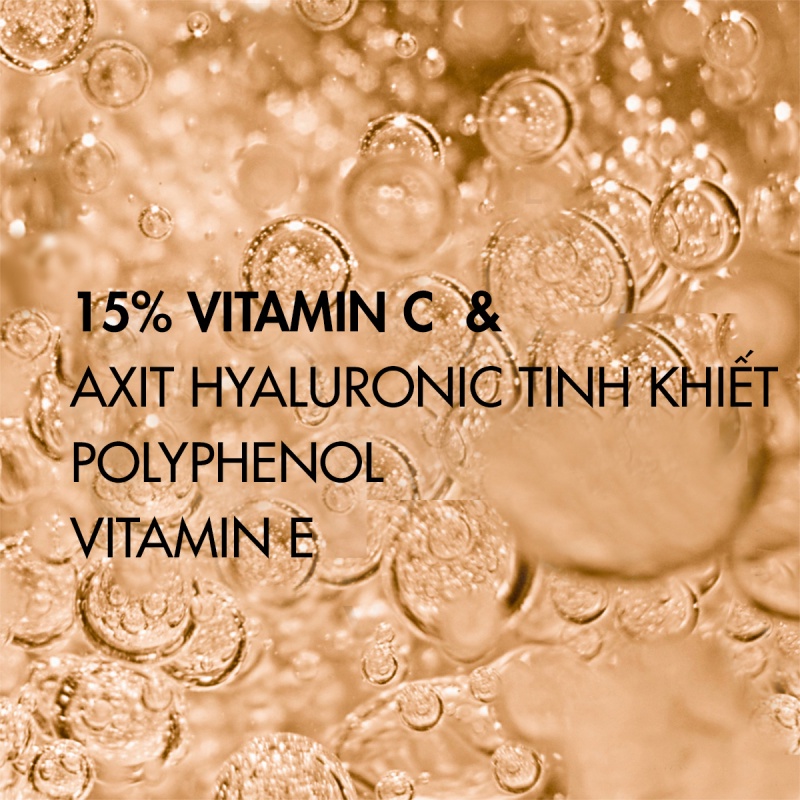 Tinh chất chống oxy hoá, dưỡng da sáng khoẻ Vichy Liftactiv Vitamin C pure 15% 20ml