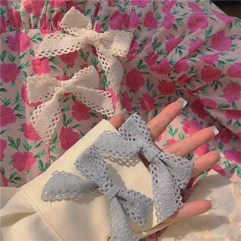 Kẹp Tóc Nơ Ren Xinh Xắn Thời Trang 2023