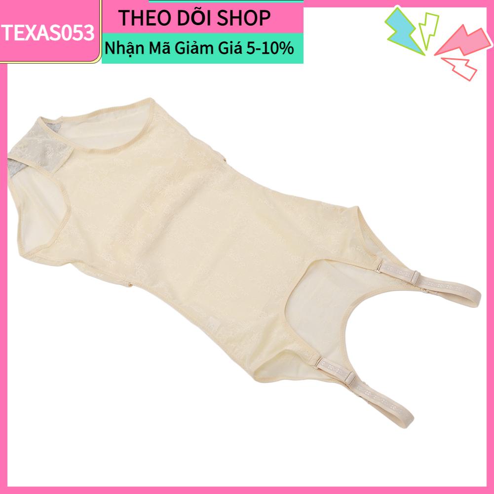 Texas053 Định Bodysuit Quần Lót Dạ Nỉ Băng Lụa Mỏng Eo Shaper Áo Cho Nữ Màu Da
