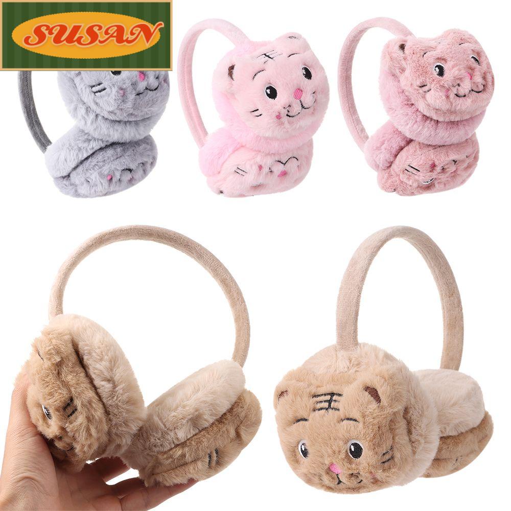 SUSANS Bông Chụp Tai Giữ Ấm Mềm Mại Kiểu Hoạt Hình Đáng Yêu Cho Nam Nữ