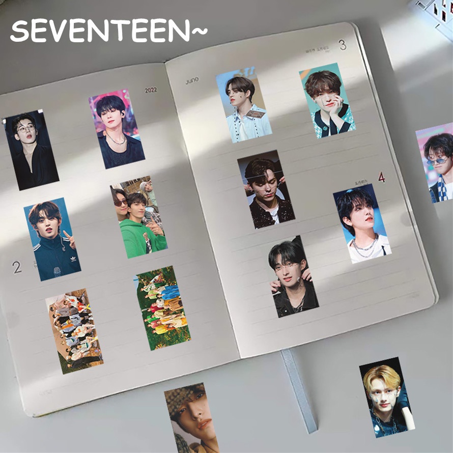 Set 60 Sticker Dán Trang Trí Hình Nhóm Nhạc SEVENTEEN