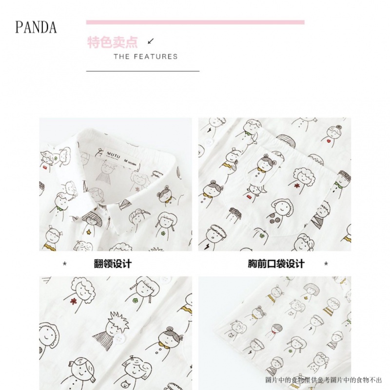PANDA6.29Áo Sơ Mi Tay Ngắn In Họa Tiết Phong Cách Hong Kong Thời Trang Mùa Hè Hàng Mới 2023In thời trang