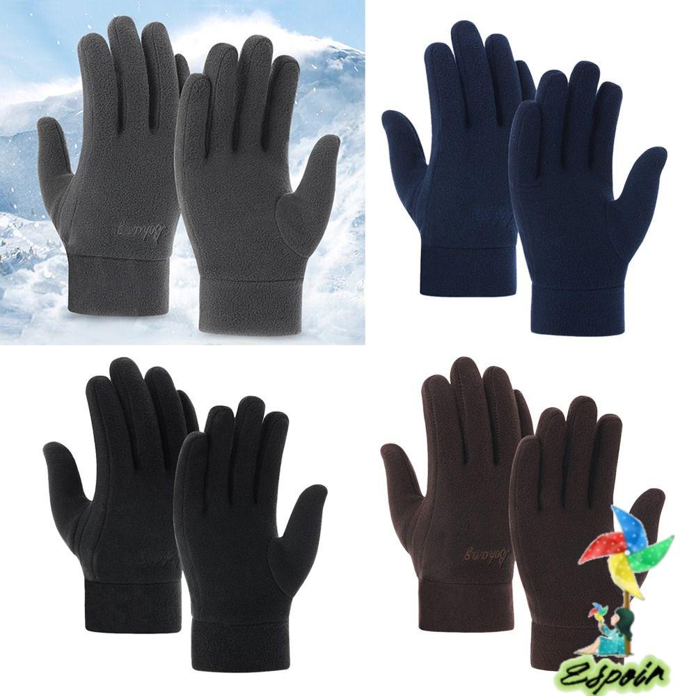 ESPO Găng Tay Thể Thao Phối Lông Ấm Áp Theo Phong Cách Thu Đông Dành Cho Nam Và Nữ