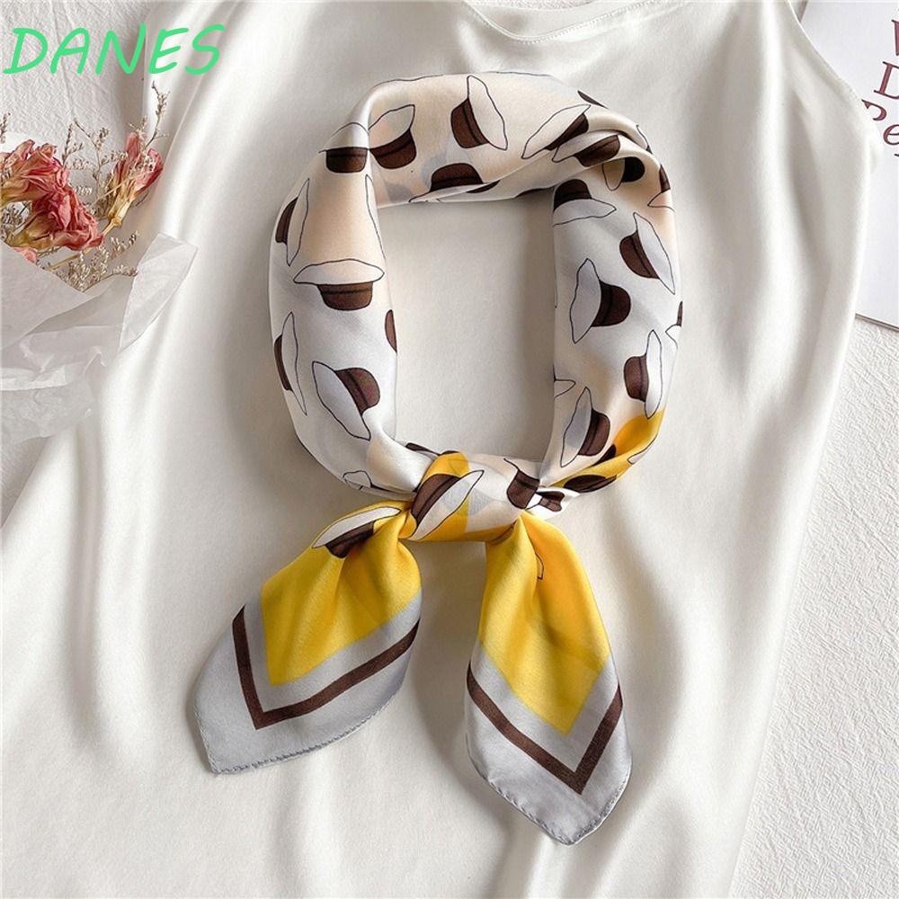 DANES Khăn Choàng Cổ Vuông In Họa Tiết Thời Trang Dành Cho Nữ