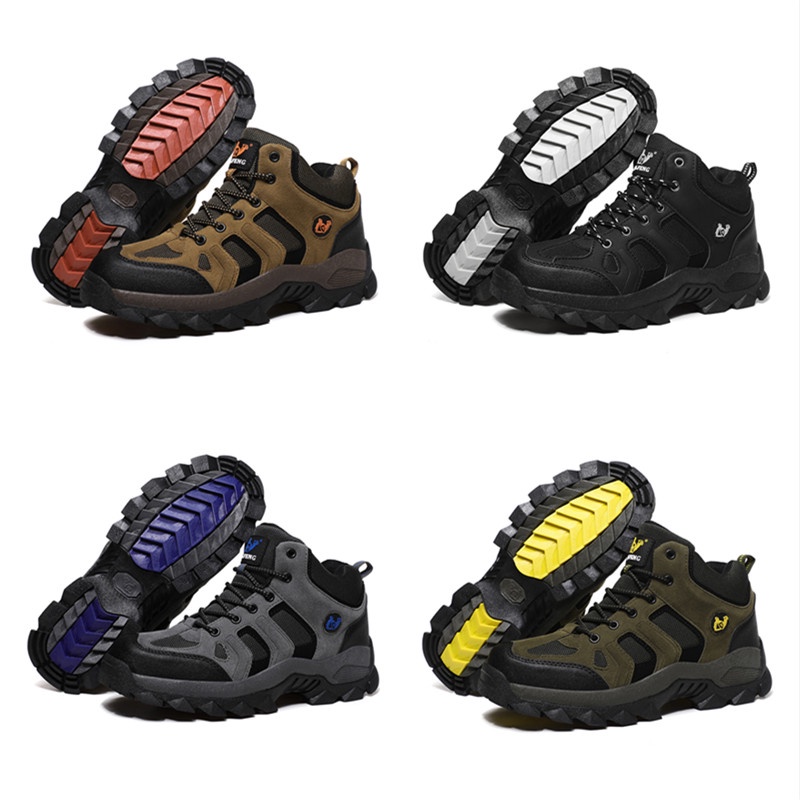 Giày Thể Thao Leo Núi Cổ Cao Đế Dày Siêu Nhẹ Chống Trượt Chống Thấm Nước Size 39-48 Cho Nam